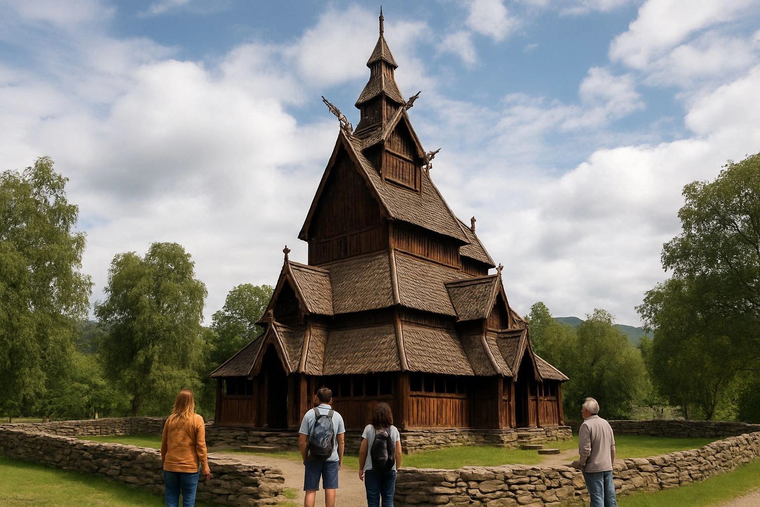 Besøk til lokal stavkirke